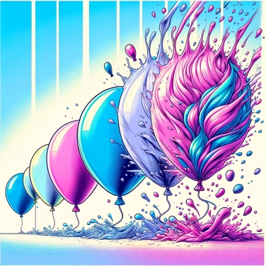 Explain why a balloon deflates after a few days?