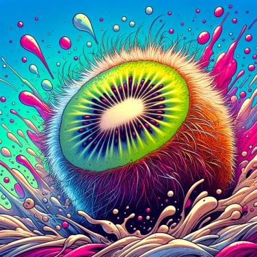 Explain why a kiwi has a hairy skin.