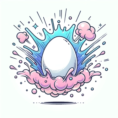 Explain why an egg can crack when boiling?