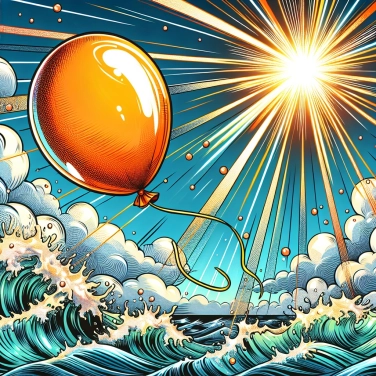 Explain why an inflated balloon can burst if it stays in direct sunlight?