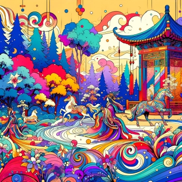 Explain why ancient Chinese people placed great importance on the symbolism of colors in their art?