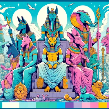 Explain why ancient civilizations believed in deities with animal heads.