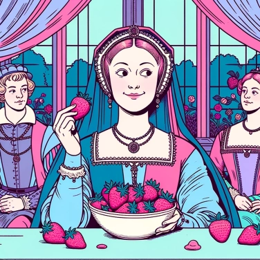 Explain why Anne Boleyn refused to eat strawberries in public?