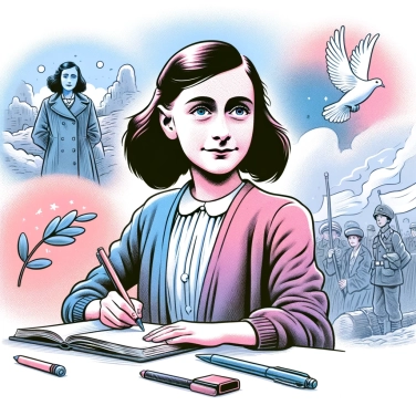 Explain why Anne Frank has become a symbol of resistance against oppression during World War II.