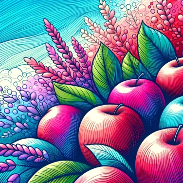 Explain why apples turn red over time?