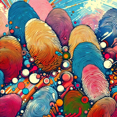 Explain why are fingerprints unique to each individual?