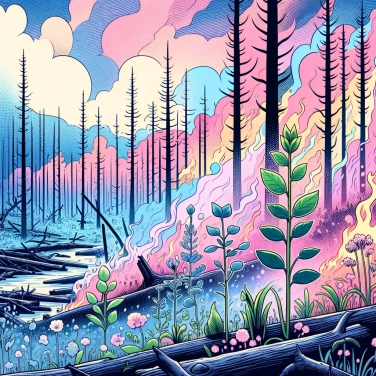 Explain why are forest fires necessary for some plant species?