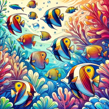 Explain why are the colors of tropical fish so vibrant?