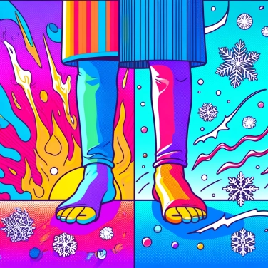 Explain why are toes colder than the rest of the body?