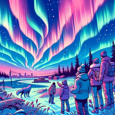 Explain why auroras can be visible at lower latitudes than usual.
