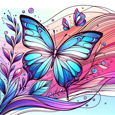 Explain why butterflies have bright colors on their wings.