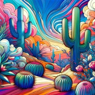 Explain why cacti are able to survive without water.