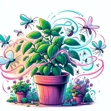 Explain why can basil repel mosquitoes?