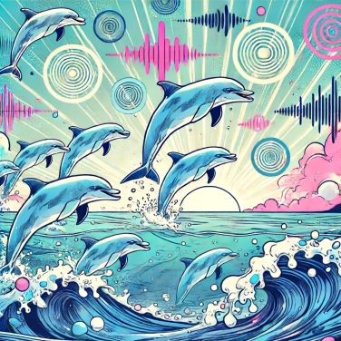 Explain why can dolphins see with sounds using echolocation?