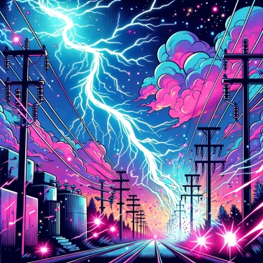 Explain why can lightning cause power outages?