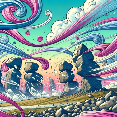 Explain why can winds carve rocks into strange shapes?