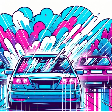 Explain why car windows fog up when it rains?