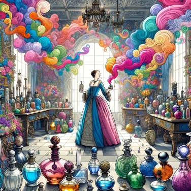 Explain why Catherine de Medici used perfumes in large quantities.