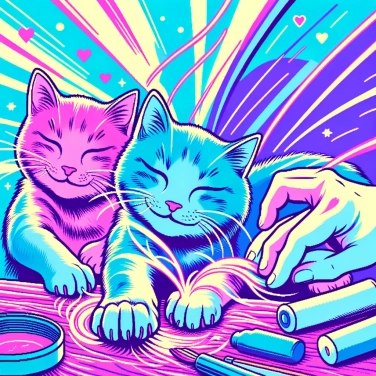 Explain why cats rub against objects to mark their territory?