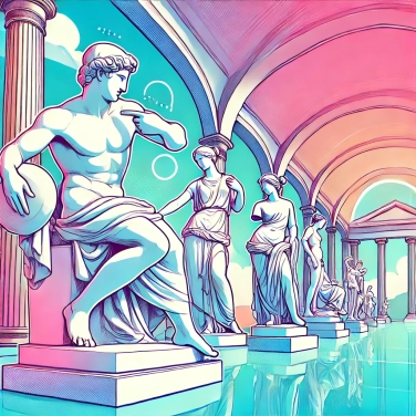 Explain why classical Greek statues are often white.