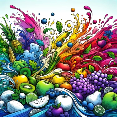 Explain why consuming colorful fruits and vegetables is beneficial for health.