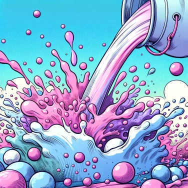 Explain why curdled milk has a granular texture.