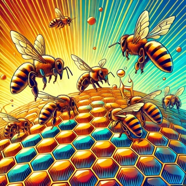 Explain why do bees use hexagons to build their hives?