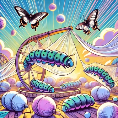 Explain why do caterpillars sometimes produce a silk cocoon?