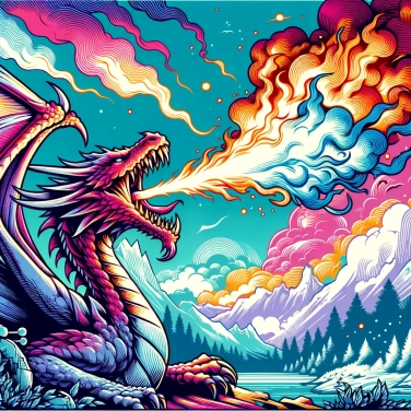 Explain why do dragons breathe fire?