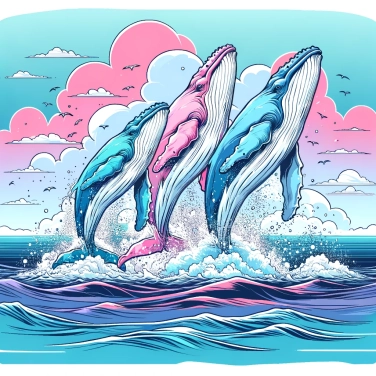 Explain why do humpback whales jump out of the water during mating?