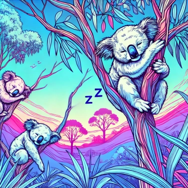 Explain why do koalas sleep for 20 hours a day?