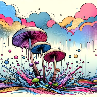 Explain why do mushrooms grow so quickly after rain?