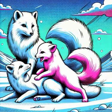 Explain why do polar foxes have white fur in winter?