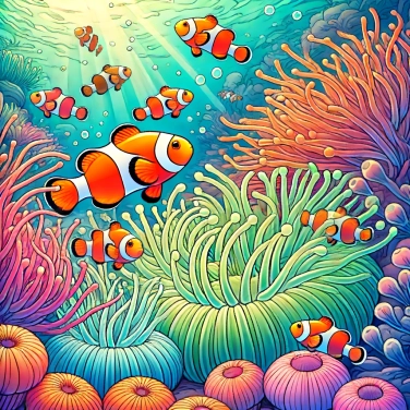 Explain why do sea anemones not sting clownfish?