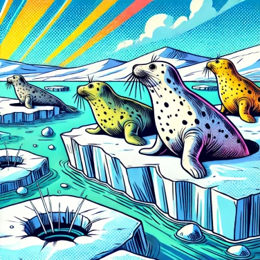 Explain why do seals use holes in the ice to breathe?