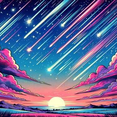 Explain why do shooting stars shine in the night sky?