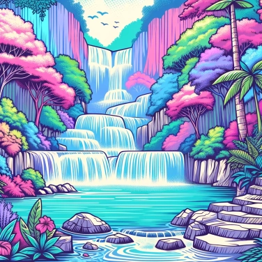 Explain why do some waterfalls create natural pools at the base of their drop?