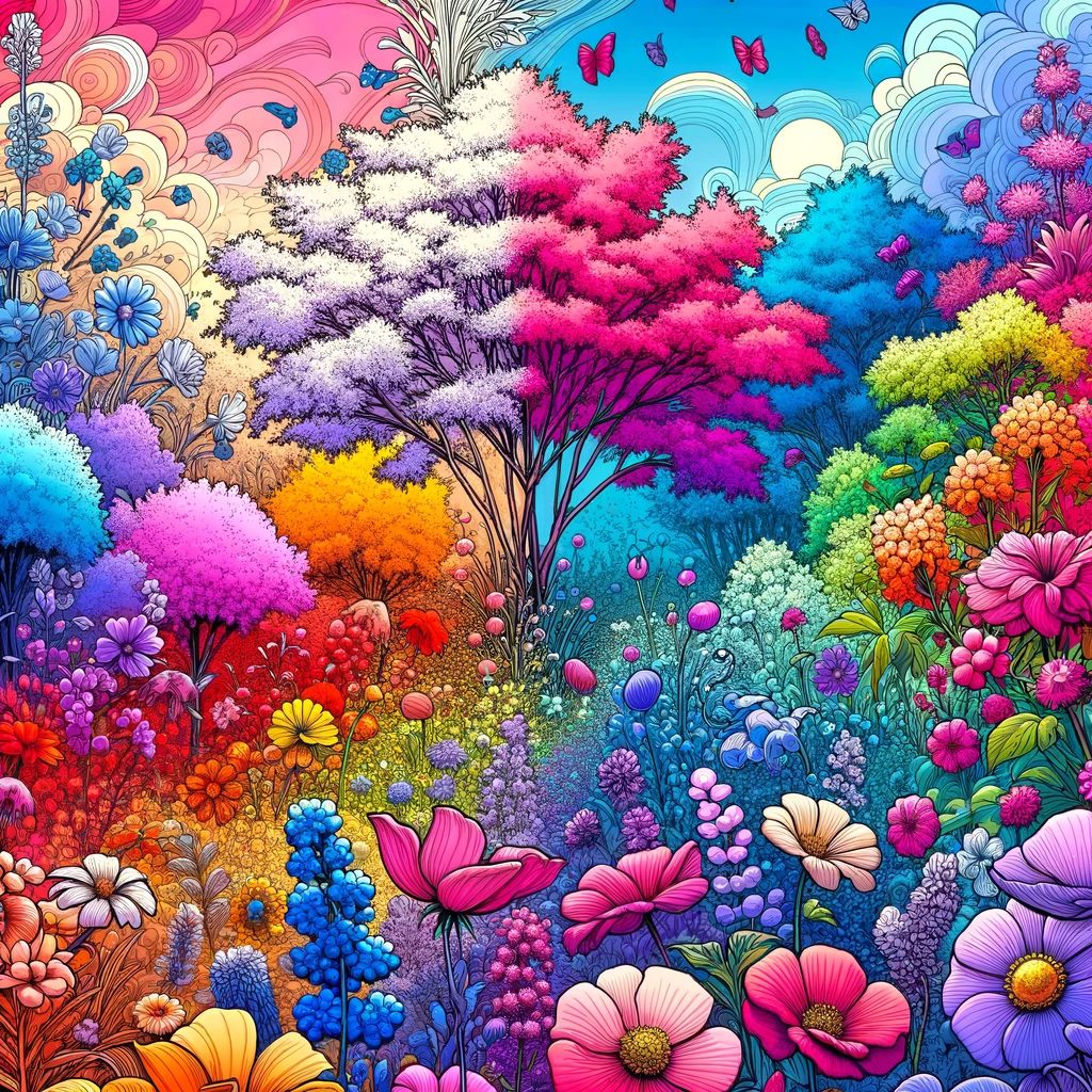 Explain why do the flowers of some plants change color depending on the