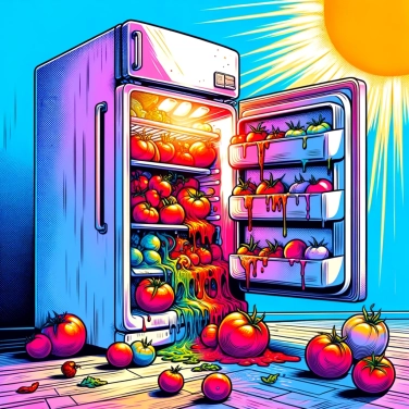 Explain why do tomatoes wilt in the refrigerator?
