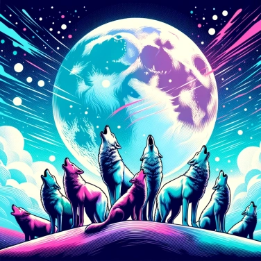 Explain why do wolves howl at the moon?