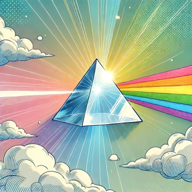 Explain why does light refract when passing through a prism?