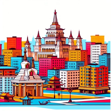 Explain why does the city of Elista (in Russia) host a Chess City and an impressive Buddhist temple?