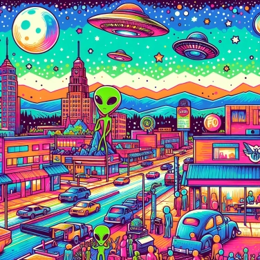 Explain why does the city of Roswell (in the United States) attract so many extraterrestrial stories?