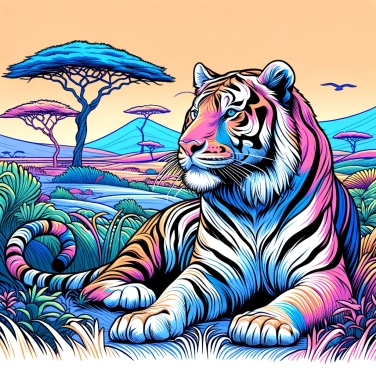 Explain why does the tiger have stripes?