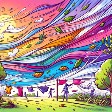 Explain why does the wind blow in different directions?