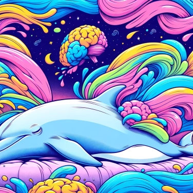 Explain why dolphins sleep with only one side of their brain?