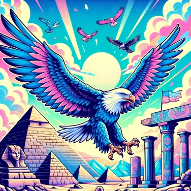 Explain why eagles were considered symbols of power in antiquity.