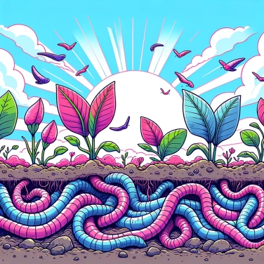 Explain why earthworms are so beneficial for the soil in our gardens.