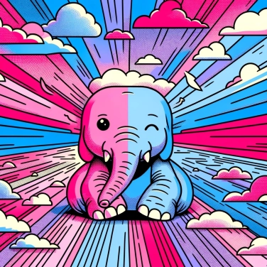 Explain why elephants are color blind.