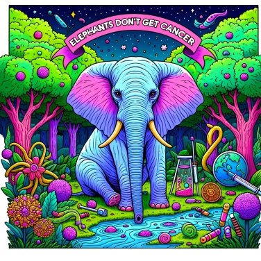 Explain why elephants do not get cancer?